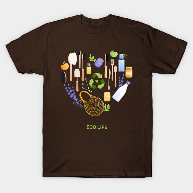 Eco life T-Shirt by Mako Design 